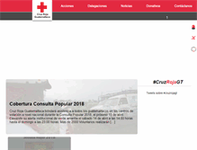 Tablet Screenshot of cruzroja.gt